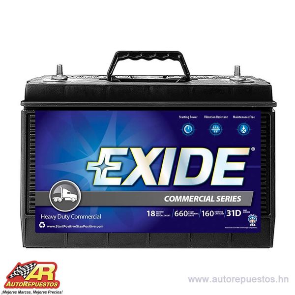 BATERIA 160 AMP/660 CCA TORNILLO 57.24LB
