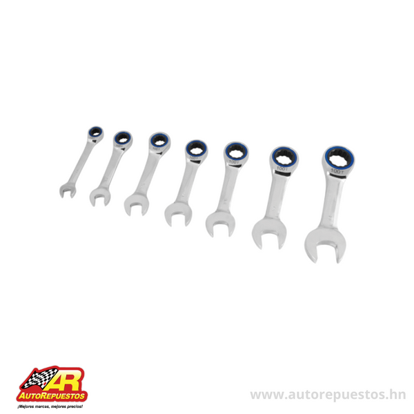 JGO, RATCHETING WRENCH 7 PCS. 6/CAJA