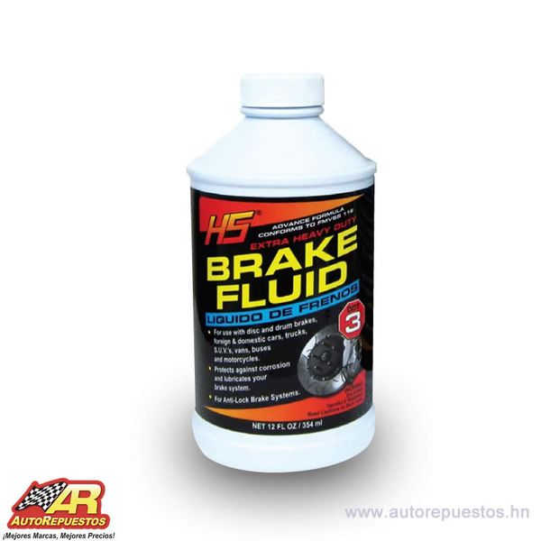 LIQUIDO FRENOS DOT3 12ONZ. 24/CAJA