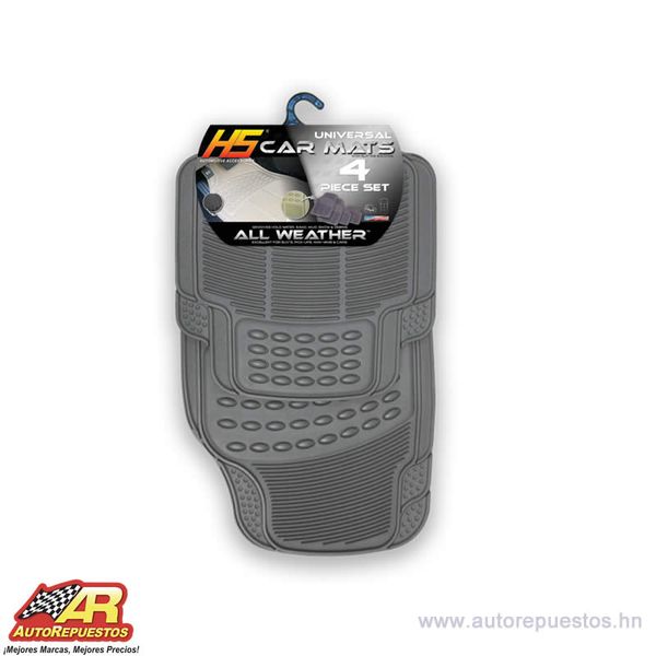 JGO.ALFOMBRA GRIS ALL WEATHER 4PCS 3/CAJ