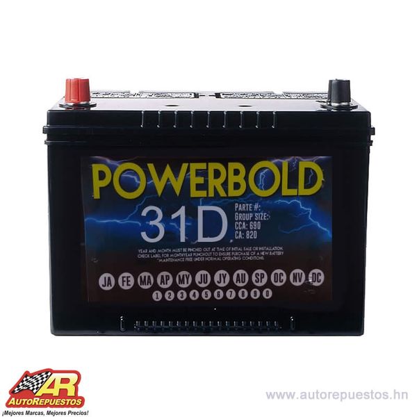 BATERIA 160 AMP/660 CCA TORNILLO 57.24LB