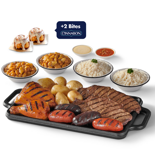 PARRILLADA DOBLE DE HOGAR 2 BITES