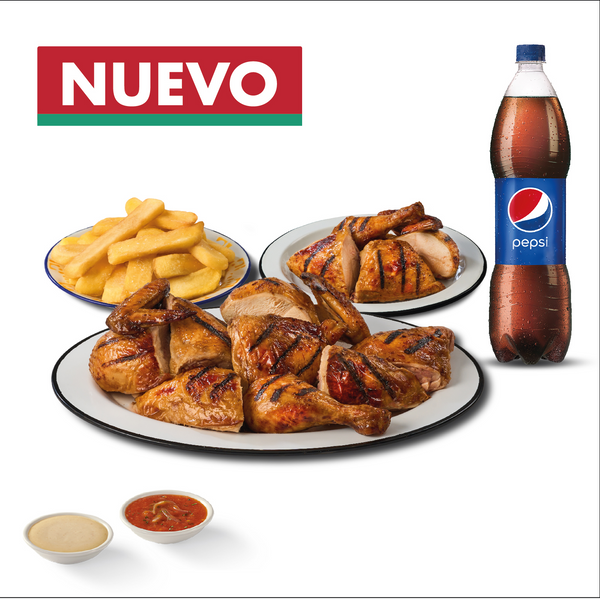 POLLO Y MEDIO A LA PARRILLA