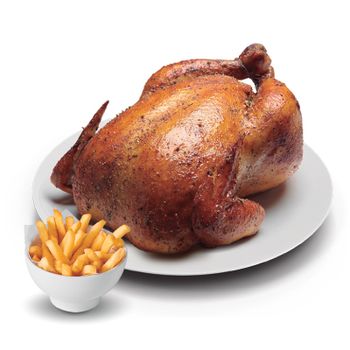 1 Pollo entero + 1 papa normal