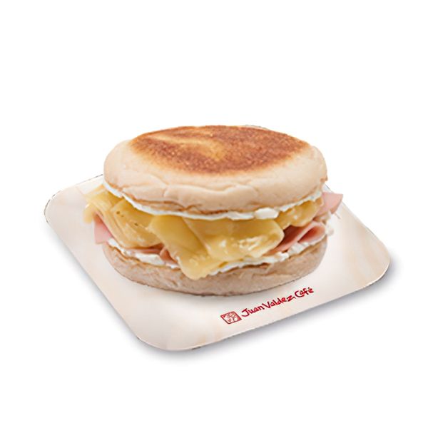 English Muffin Jamón y Queso